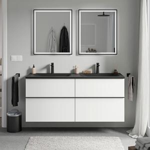 Koupelnová skříňka LAVOA 120 cm s umyvadlem z minerálního odlitku CREAM - možnost volby barvy