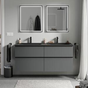 Koupelnová skříňka LAVOA 120 cm s umyvadlem z minerálního odlitku CREAM - možnost volby barvy