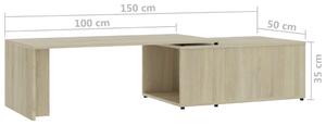 Konferenční stolek Grammer - dub sonoma | 150x50x35 cm