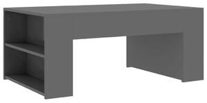 Konferenční stolek Mitchell - šedý vysoký lesk | 100x60x42 cm