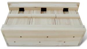 Ptačí budka pro špačky 2 ks 44 x 15,5 x 21,5 cm dřevo