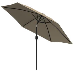 Zahradní slunečník s kovovou tyčí 300 cm barva taupe