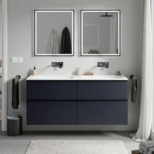 Koupelnová skříňka LAVOA 120 cm s umyvadlem z minerálního odlitku CREAM - možnost volby barvy