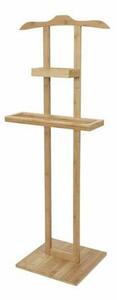 Bambusový stojan na oblečení s odkládací plochou Compactor Bamboo - 44,5 x 32 x 115 cm