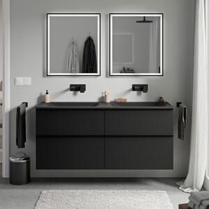Koupelnová skříňka LAVOA 120 cm s umyvadlem z minerálního odlitku CREAM - možnost volby barvy