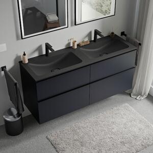 Koupelnová skříňka LAVOA 120 cm s umyvadlem z minerálního odlitku CREAM - možnost volby barvy