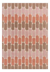 Oranžový vlněný koberec Flair Rugs Fossil, 160 x 230 cm