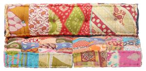 Poduška na paletovou pohovku - textilní patchwork | vícebarevná
