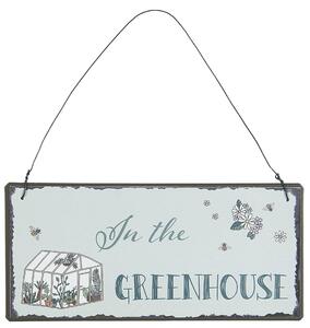 Plechová cedulka Greenhouse
