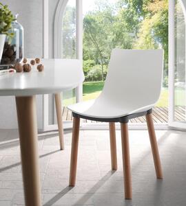Bílý rozkládací jídelní stůl s bílou deskou 100x160 cm Oqui – Kave Home
