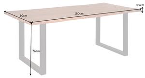 Designový jídelní stůl Massive 180 cm tloušťka 35 mm akácie