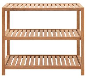 Koupelnový regál masivní ořechové dřevo 64 x 40 x 55 cm