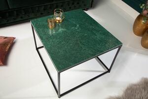 Designový konferenční stolek Factor 50 cm mramor zelený