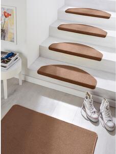 Sada 15 hnědých nášlapů na schody Hanse Home Fancy, 23 x 65 cm