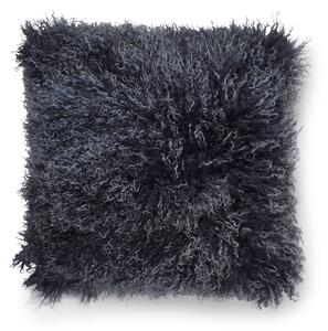 Skinnwille Home Collection Polštář tibetská kožešina Shansi, modrá Blue Lighttop, 40x40 cm