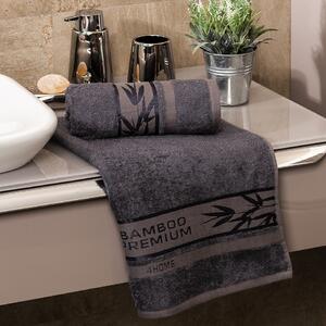 Bamboo Premium ručník tmavě šedá, 50 x 100 cm, sada 2 ks