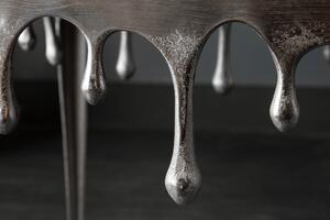 Příruční stolek LIQUIDE 46 cm - stříbrná