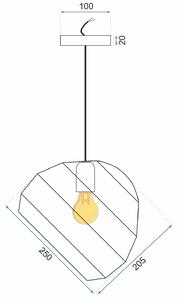 Toolight - Závěsná stropní lampa Industry - šedá - APP382-1CP