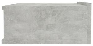 Nástěnný noční stolek Miracle - betonově šedý | 40x30x15 cm