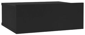 Nástěnný noční stolek Miracle - černý | 40x30x15 cm