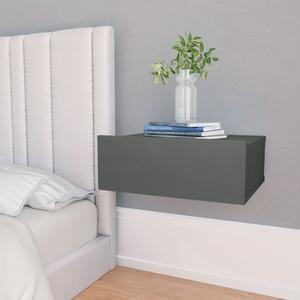 Nástěnný noční stolek Miracle - šedý | 40x30x15 cm