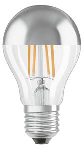 LED Žárovka se zrcadlovým vrchlíkem FILAMENT E27/6,5W/230V 2700K stříbrná- Osram