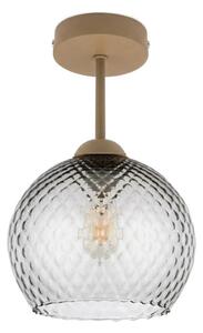 BRILAGI - LED Přisazený lustr R GLASS 1xE27/60W/230V pr. 25 cm béžová/kouř šedá