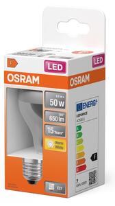 LED Žárovka se zrcadlovým vrchlíkem FILAMENT E27/6,5W/230V 2700K stříbrná- Osram