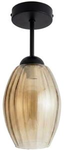 BRILAGI - LED Přisazený lustr R GLASS 1xE27/60W/230V pr. 17cm černá/kouř béžová