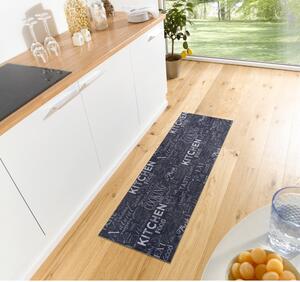 Černý koberec běhoun 50x150 cm Wild Kitchen Board – Hanse Home