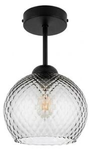 BRILAGI - LED Přisazený lustr R GLASS 1xE27/60W/230V pr. 18 cm černá/kouř šedá