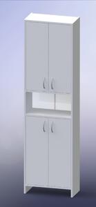 Koupelnová skříňka vysoká Multi Praxis 50x25,5 cm bílá INCA50