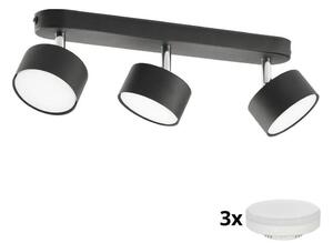 LED Bodové svítidlo CLARK 3xGX53/10W/230V černá