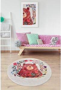 Dětský protiskluzový koberec Conceptum Hypnose Bears Garden, ø 140 cm