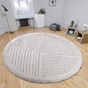 Bílý kulatý koberec ø 160 cm Dion – Hanse Home