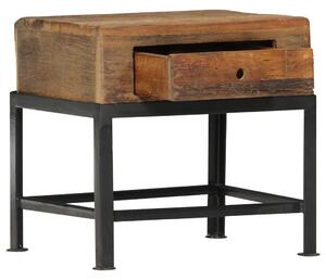 Noční stolek 40 x 35 x 40 cm masivní recyklované dřevo