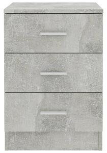 Noční stolky Como - 2 ks - betonově šedé | 38x35x56 cm