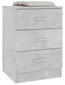 Noční stolek Como - betonově šedý | 38x35x56 cm