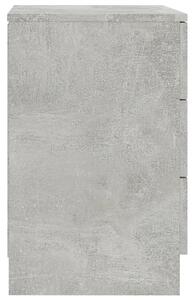 Noční stolky Como - 2 ks - betonově šedé | 38x35x56 cm