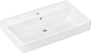Hansgrohe Xanuia Q - Umyvadlo 800x480 mm s otvorem pro baterii a přepadem, bílá 60225450