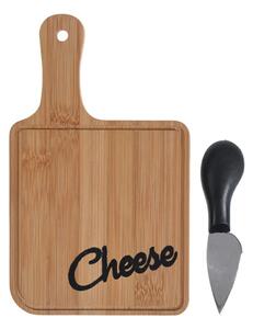 Sada na krájení sýrů Cheese, bambus, 20x12 cm