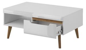 Konferenční stolek Erna (bílá, masiv)