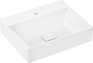 Hansgrohe Xevolos E Umyvadlo 600/480 s otvorem pro baterii bez přepadu, SmartClean, bílá 61092450