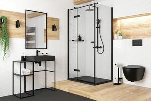 Aplomo Correo obdélníková sprchová vanička, černá Rozměr vaničky: 90x70cm