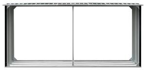 Zahradní kůlna na dříví pozinkovaná ocel 330x92x153 cm antracit