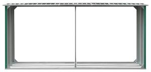 Zahradní kůlna na dříví pozinkovaná ocel 330x92x153 cm zelená