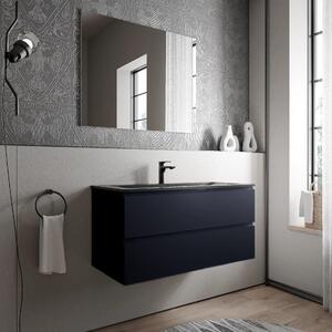 Koupelnová skříňka AVA 100 cm s umyvadlem z minerálního odlitku BRUXELLES