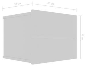 Noční stolky Noone - 2 ks - šedé | 40x30x30 cm
