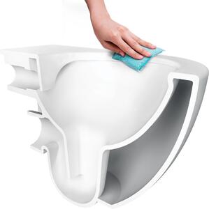 Aplomo Peonia rimless WC závěsné se sedátkem, bílá