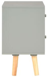 Noční stolky Stain - 2 ks - šedé | 40x30x50 cm